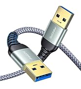 AINOPE USB to USB Cable, USB 3.0 A to A Male to Male Cable [Never Rupture] Double End Type A Cord...
