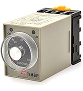 Baomain Time Relay AH3-3 DC 24V 60s 60 Seconds Timer Power ON Delay with Base Socket