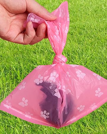 poop bags pink