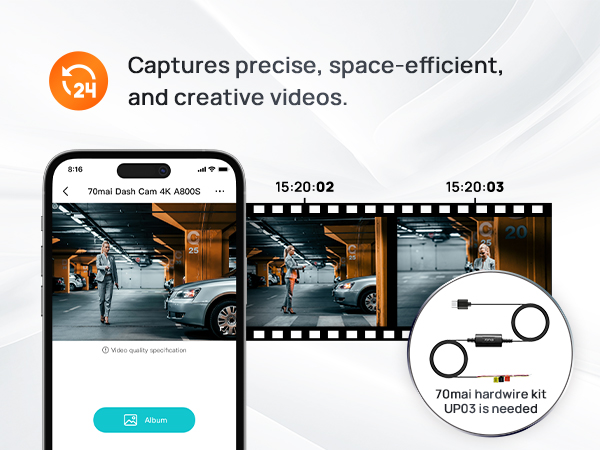 Captures precise, space-efficient, and creative videos