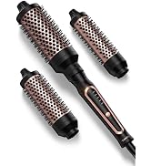 Terviiix PRO Thermal Brush Set, 3-in-1 Curling Brush | Detachable Head (1.25'', 1.5'', 1.77''), A...