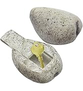 Dexspoeny Key Rock Hiders Outside, Fake Rock Key Hider Decoration,Waterproof and Safe for Holds S...
