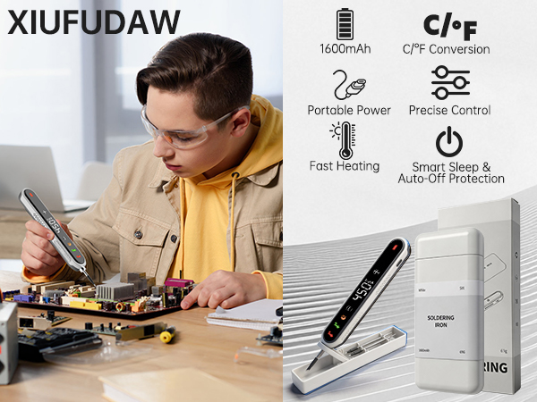 cordless soldering iron