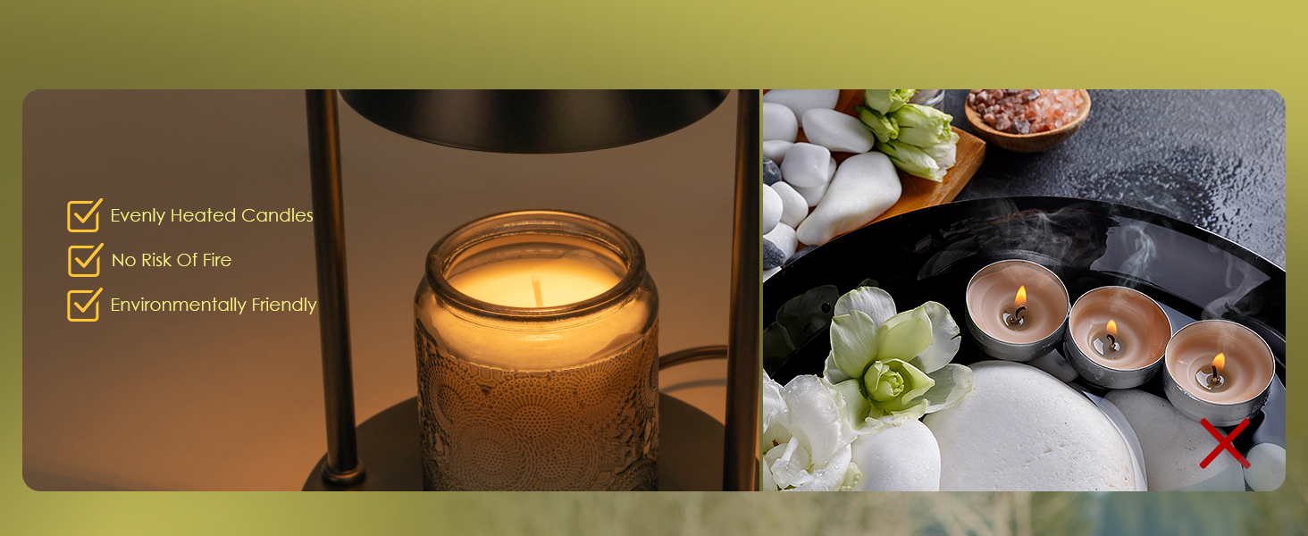 candle warmer lamp with timer