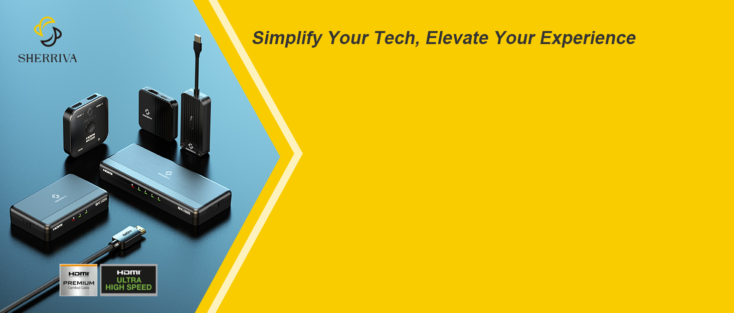 SHERRIVA Brand Wireless Transmitter HDMI Splitter HDMI Switch HDMI Cable