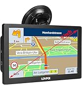 LOVPOI Truck GPS Commercial Drivers 2025, Trucker Car GPS Navigator, 9 inch Navigation System wit...