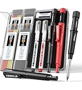 STAGEEK 2 Pack Carpenter Pencils with Sharpener, Mechanical Carpenter Pencils with 38 Refills, co...