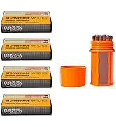 UCO Stormproof, Waterproof &amp; Windproof Match Kit with 4 Packs of Refill Matches