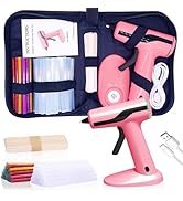 MONVICT Cordless Hot Glue Gun Kit, USB-C Rechargeable Mini Pink Glue Gun with 40 Pcs Premium Glue...
