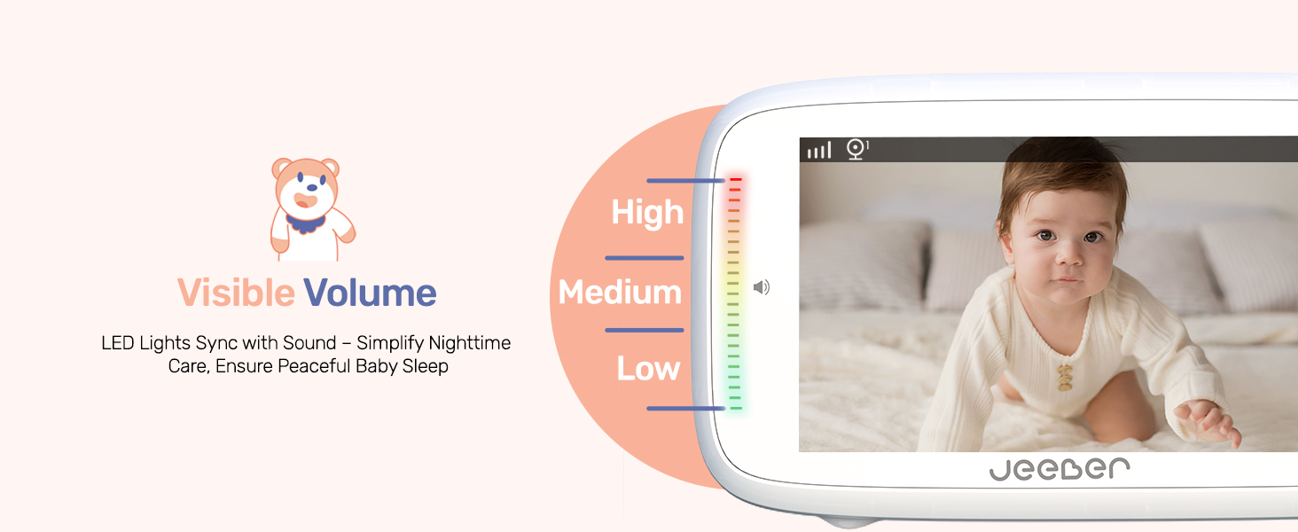 Text shows 'Volume' with high/low indicator. Digital interface display showing volume control settings with video preview window.