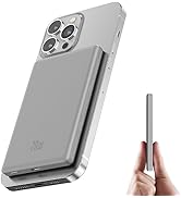 Ntaanoo for Magsafe Battery Pack, Ultra Slim Wireless Portable Charger 5000mAh, 20W PD Magnetic P...