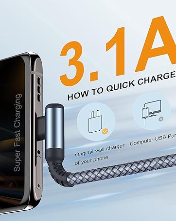 USB C CABLE RIGHT ANGLE