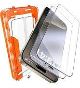 UniqueMe for iPhone 15 Pro Max Matte Screen Protector - 6.7 inch 2 PACK Tempered Glass Matte Scre...