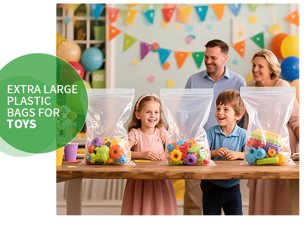 EXTRA LARGE PLASTICBAGS FOR TOYS