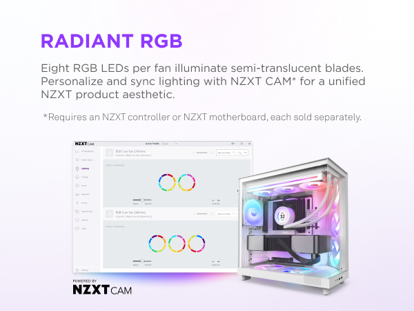 RGB Core Single Frame Fans RGB