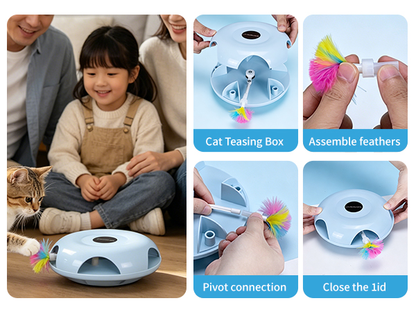 Interactive Whack-a-Mole Cat Toy