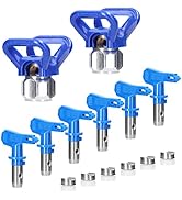 Mulcort Airless Paint Nozzles Set Reversible Spraying Machine Tips Airless Paint Sprayer Nozzle K...