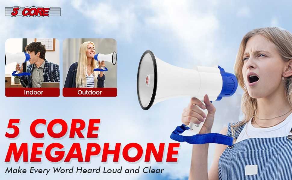 megaphones, bull horns, bull horn loud speaker, horn speaker, megaphone with mic, megaphone speaker