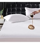 TASTELIFE King Size 100% Waterproof Mattress Protector Cotton Terry Mattress Cover, Fitted 8"-21"...