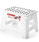 ACSTEP Folding Step Stool Portable Collapsible Plastic Step Stool 9 Inch Foldable Step Stool Non ...