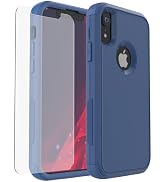 X-belmox for iPhone XR Case [Dropproof] [Shockproof] 3-Layers Heavy Duty Drop Protection Case Cov...