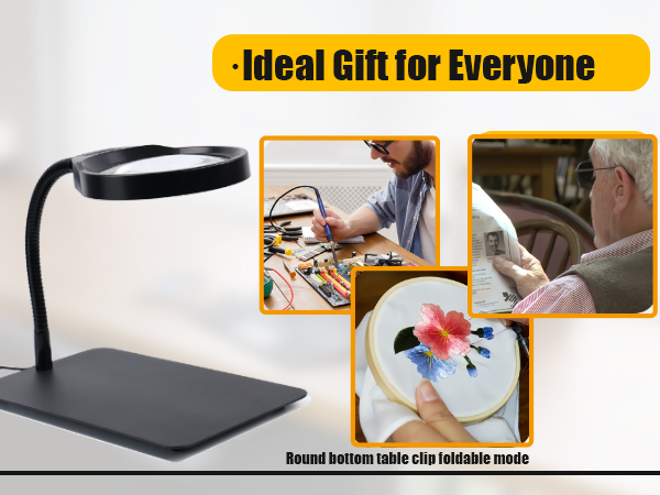 magnifier with light