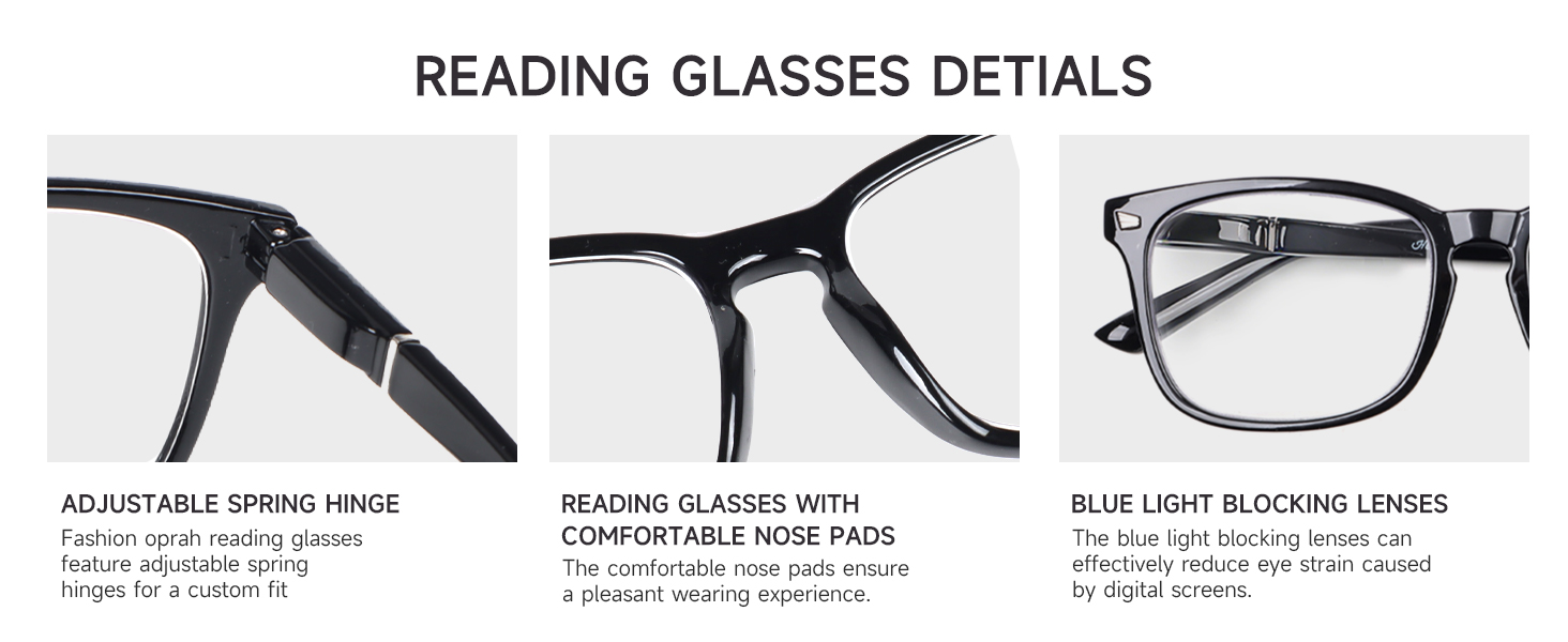 spring hinge reading glasses
