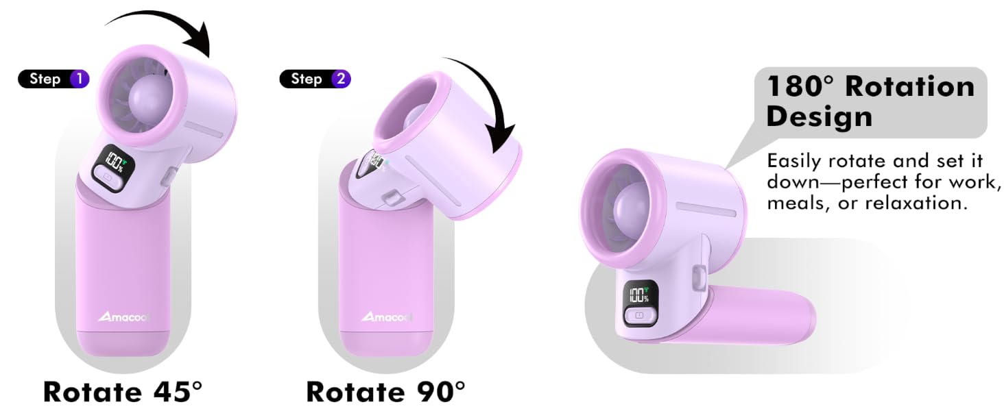 handheld rechargeable fan