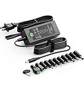 Basicvolt 45W Universal 15V 13.5V 12V 9V 7.5V 6V 5V DC Power Supply, Switching AC Adapter Replace...