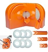 Drill Bit Sharpener, Multipurpose Grinding Tool with 8pcs Replacement Wheels, Angle Adjustable fo...