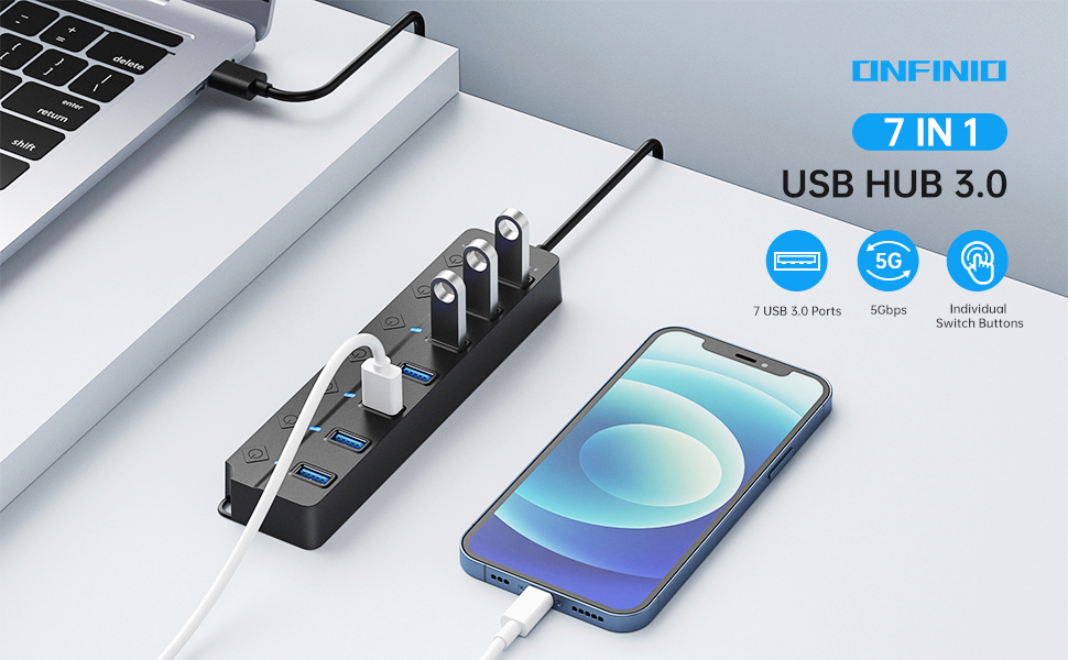 usb hub 7 port