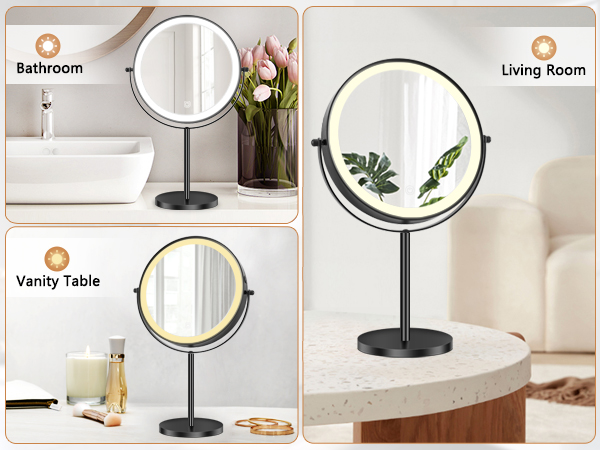 bathroom makeup mirror