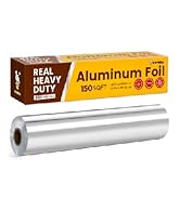 Katbite Aluminum Foil Roll, Heavy Duty 12inx150ft, 30 Micron Thick Strong Foils Aluminum Roll wit...