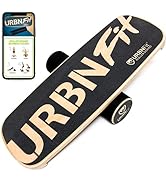 URBNFit Wooden Balance Board Trainer - Wobble Board for Skateboard, Hockey, Snowboard &amp; Surf Trai...