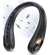 KIDEE Neck Fan, Portable Bladeless Neck Fans, Upgrade 360° Airflow, Super Quiet, 3 Speeds, 4000mA...