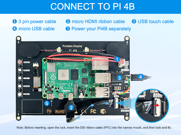 7 inch touchscreen monitor