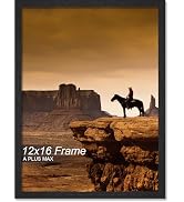 A PLUS MAX 12x16 Picture Frame, Black Engineered Wood Frame for 12 x 16 Inch Picture Poster Photo...
