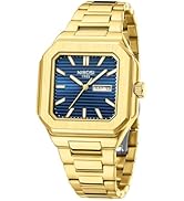 NIBOSI Men Watches Analog Quartz Stainless Steel Silver Watches for Men Waterproof Business Class...