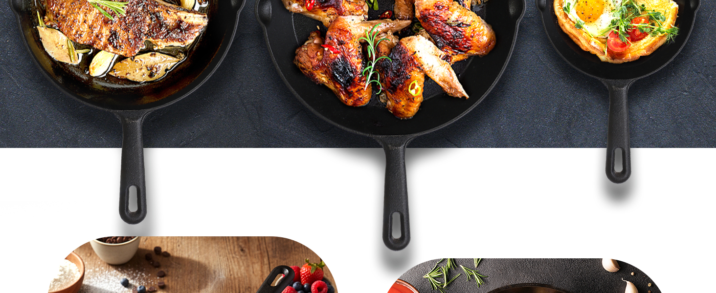 cast iron skillets