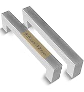 Mega Handles 12 Pack I Cabinet Pulls 5.5 Inch, Stainless Steel Cabinet Handle Pulls I Ideal for K...