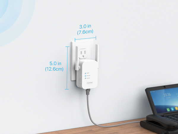 WiFi to Ethernet Adapter with Compact Design Blends into Your Home Environment.