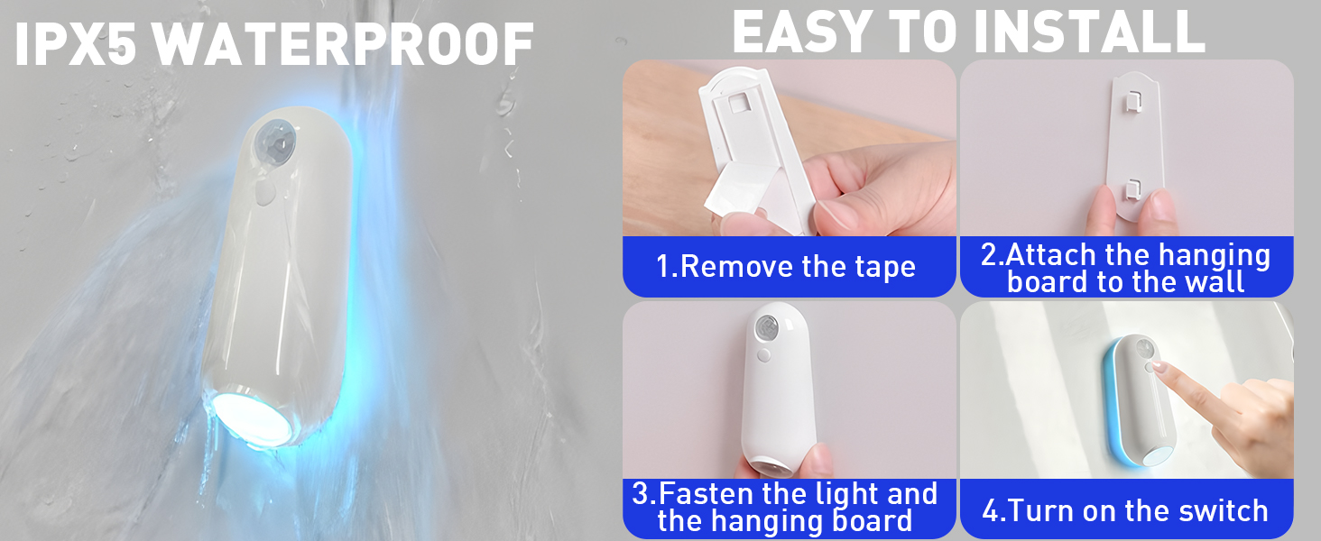 bathroom night light motion sensor