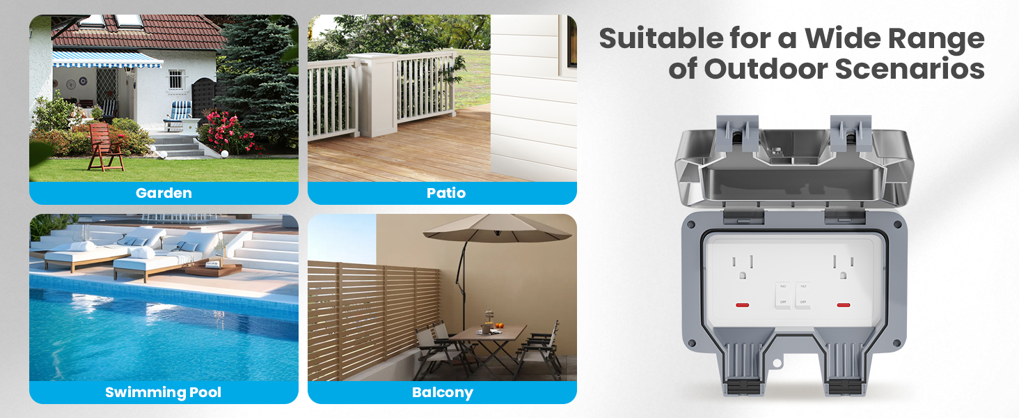 suitable for a wide range of outdoor