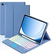 MePadKey Touchpad Keyboard Case for Samsung Galaxy Tab A11 Plus/A9 Plus 2025/2023 11 inch, 7-Colo...