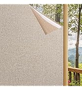 LEMON CLOUD Window Film No Adhesive Removable,Decorative Privacy Window Film ,Texture Privacy Gla...