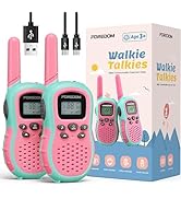 FOREDOM Rechargeable Walkie Talkies for Kids Walkie Talkies Long Range for Boy &amp; Girl Age 3 to 12...
