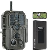 GardePro E8P Trail Camera WiFi Bluetooth, Game Cameras with 8000mAh Rechargeable Battery Pack, 10...