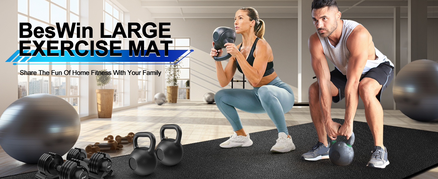 BesWin Large Exercise Mat