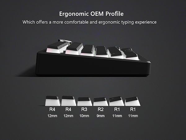 Womier Pudding Keycaps,PBT Keycaps 100 percent keyboard 130 Keys,Shine Through Keycaps