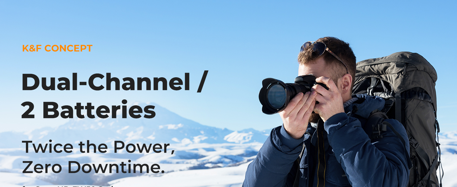 2 pack 1100mAh NP-FW50 batteries